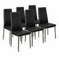 Set of 6 High Back Dining Chairs Kitchen Furniture Home Decor Ergonomic Modern