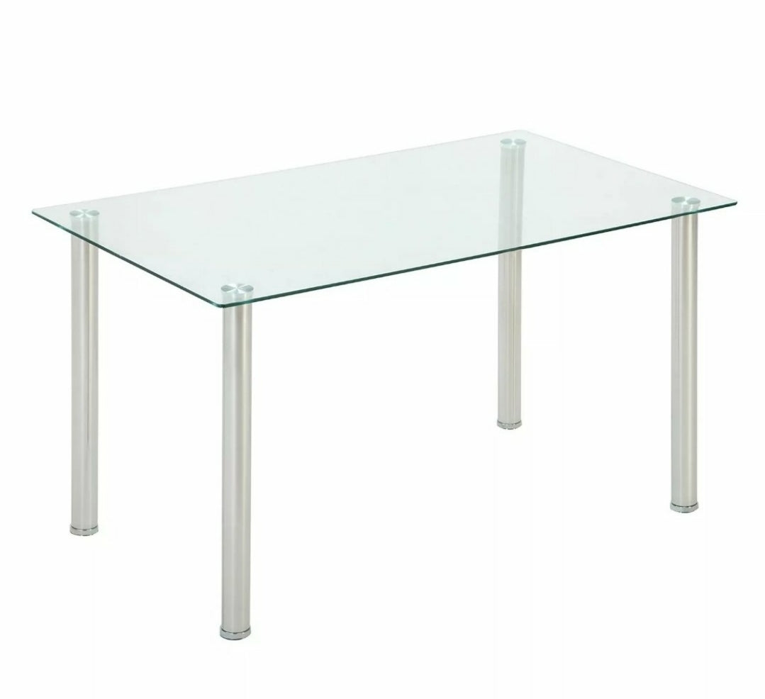 Dining Table Modern Rectangular Glass design Dining Room Furniture