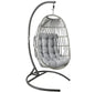 Large Patio Hanging Swing Egg Chair Hammock with Stand Cushions Outdoor Chair