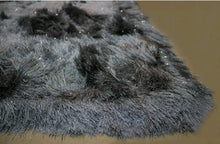 Load image into Gallery viewer, 5x7&#39; Feet Dark Gray Shag Glitter Shine Shaggy Soft High Shag Area Rug Carpet
