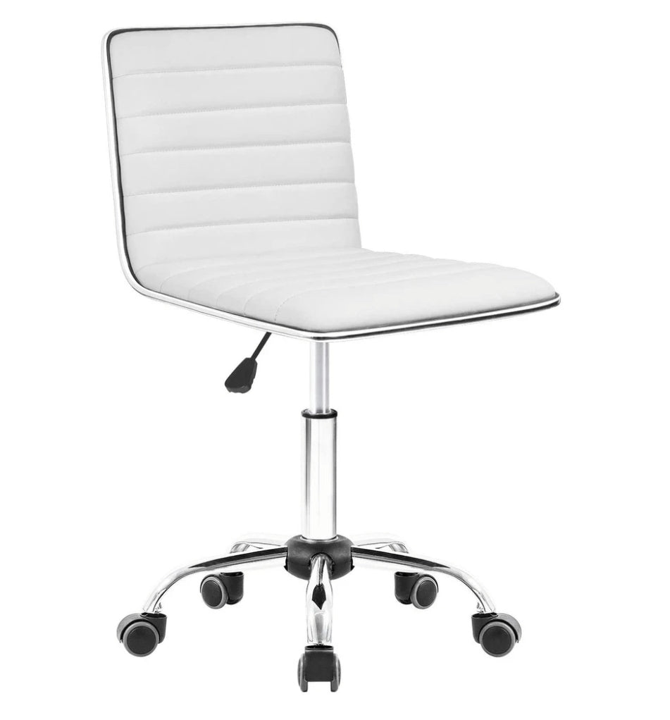 Office Chair Armless Ribbed Back