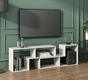 White Interchangeable TV Stand/ Shelf