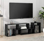Black TV Stand Interchangeable Entertainment Center / Shelf