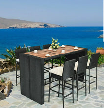 Load image into Gallery viewer, 7pcs Patio Set High Top
