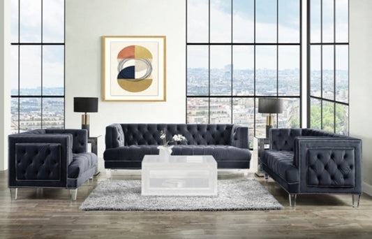 Ansario Charcoal 
Sofa, Loveseat, Chair