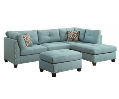 Laurissa Sectional Sofa

54395 Teal With Ottoman