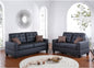 F7855
2PCS SOFA SET BLACK