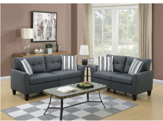 F6533
2PCS SOFA SET CHARCOAL