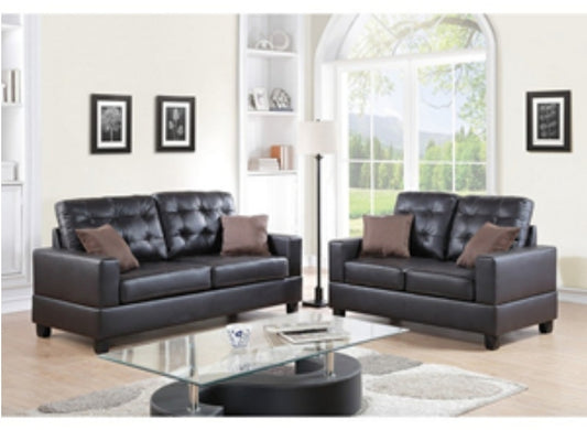 F7857
|2PCS SOFA SET ESPRESSO