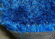 Load image into Gallery viewer, Electro Blue Color 5x7 Feet Solid Plush Shag Shaggy Area Rug Carpet Rug Indoor
