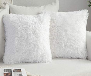Pack of 2 Luxury Faux Fur Decoration Throw Pillow 

16" by 16"