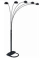  Spider 5 Arc/arm Sofa Sectional Floor Lamp Black