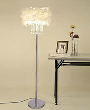 Load image into Gallery viewer, KU300180 Modern and Simple Crystal Feather Floor Lamp Home Lighting for Living Room
