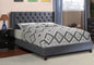 Gray nailtrim Bed Queen Size