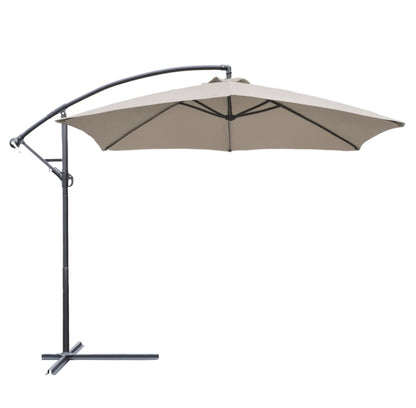 10-Foot Patio Offset Cantilever Umbrella Outdoor Market Hanging Umbrellas with Crank & Cross Base

Multi Colors Available
