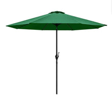 Load image into Gallery viewer, 9&#39; Patio Umbrella Table Umbrella Outdoor Market Straight Umbrella with Tilt Adjustment, 8 Sturdy Ribs

Multi Color Available
