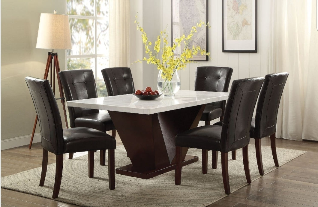 Forbes Dining Table Set 
72120/ 07054 chairs