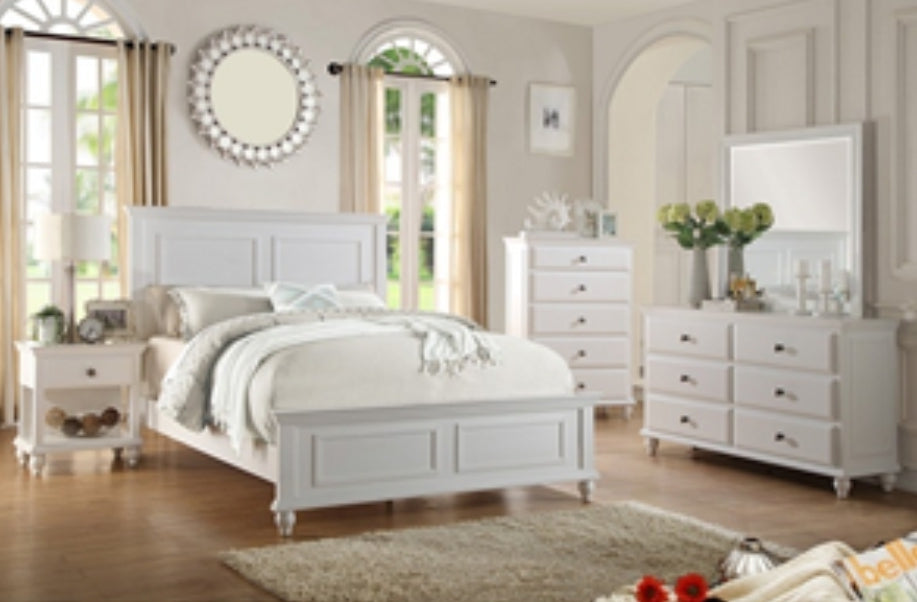 White Bed F9270 Queen/ King