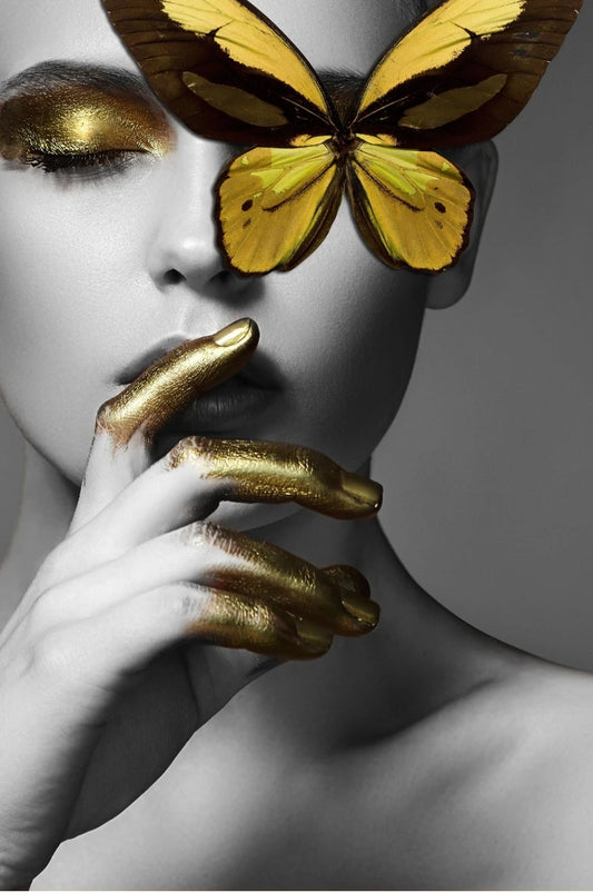 Yellow Butterfly Women Pose Glass Wall Art

SHRF2265-2