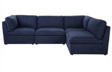 Load image into Gallery viewer, Crosby Blue 4pc Sectional
56035
