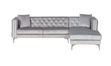 Load image into Gallery viewer, Melissa Gray Sectional Velvet Right/ Left
