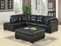 500606-SET sectional plus ottoman